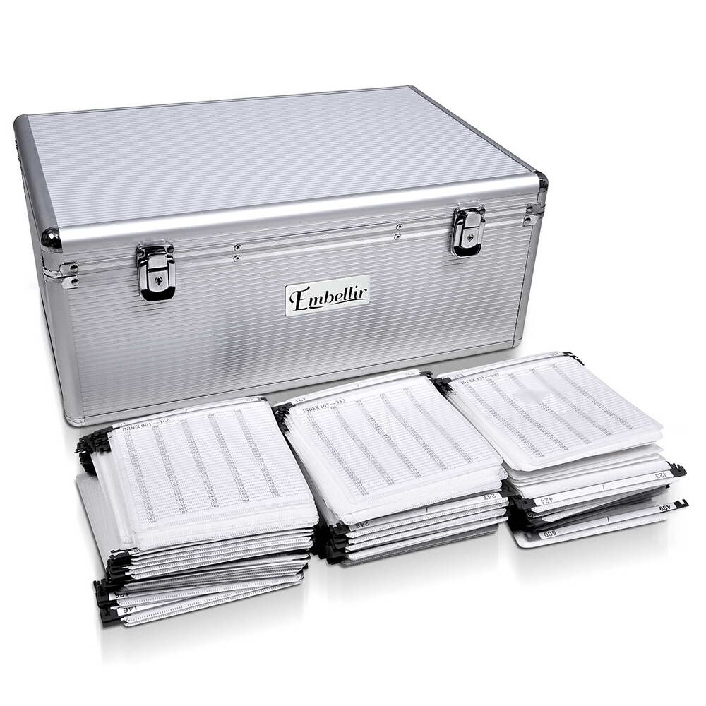 Embellir CD Case DVD Cases Storage Box 500 Discs Aluminium Case DVD Folders Embellir CD Case DVD Cases Storage Box 500 Discs Aluminium Case DVD Folders
