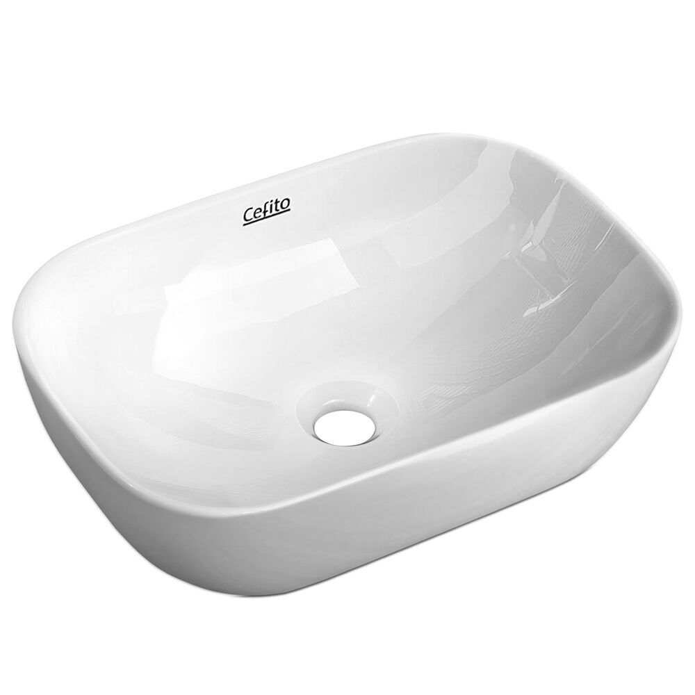 Bathroom Basin Ceramic Vanity Sink Hand Wash Bowl 46x33cm Bathroom Basin Ceramic Vanity Sink Hand Wash Bowl 46x33cm