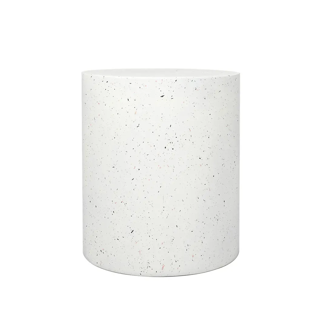 side table terrazzo round end side table terrazzo round end