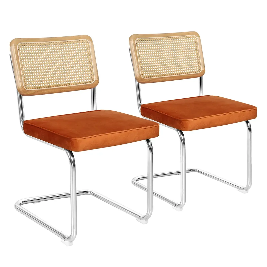 2xrattan chair dining chairs orange 2xrattan chair dining chairs orange
