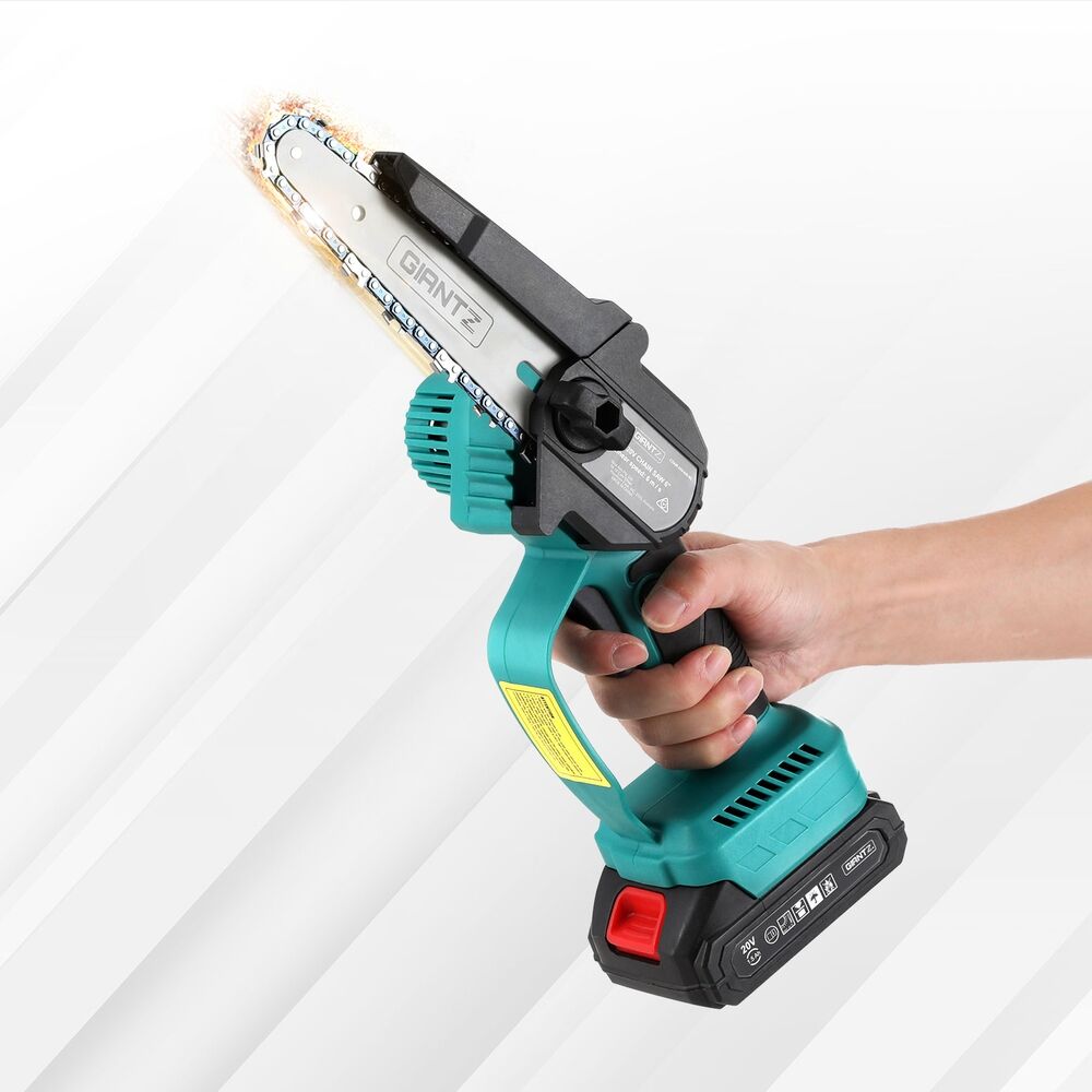 6" Mini Cordless Electric Chainsaw Rechargeable Wood Cutter 6" Mini Cordless Electric Chainsaw Rechargeable Wood Cutter