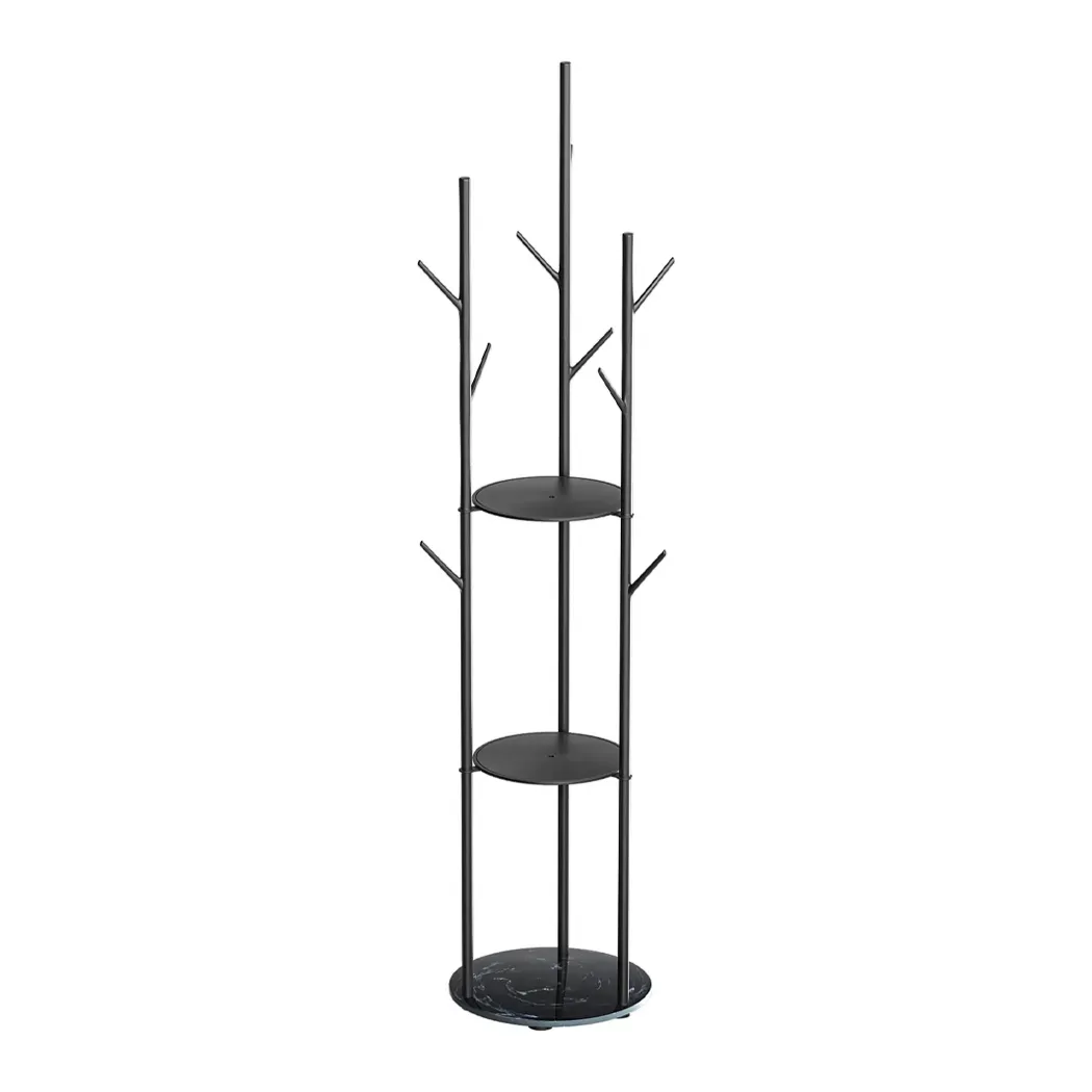 Coat Rack Clothes Stand 8 Hook Organizer Black Coat Rack Clothes Stand 8 Hook Organizer Black