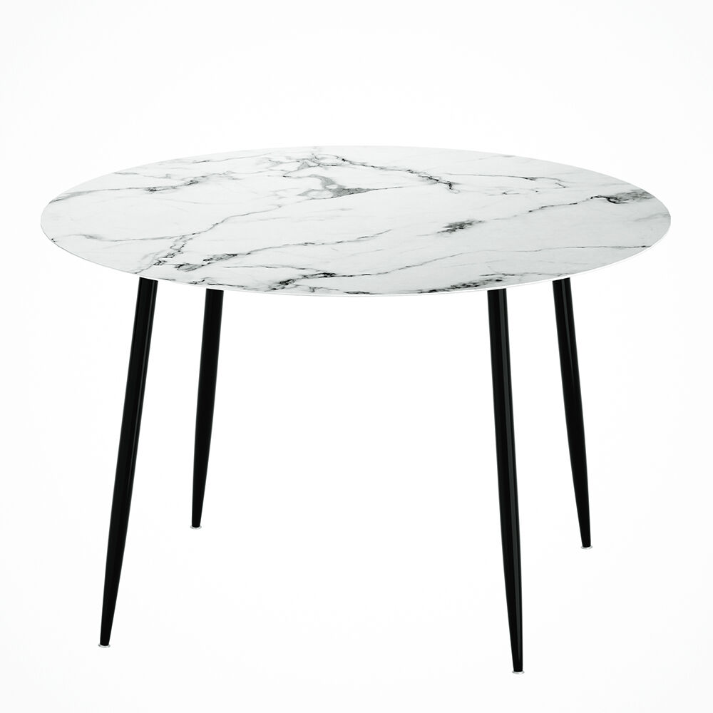 Artiss Dining Table Round Marble Effect 110CM Artiss Dining Table Round Marble Effect 110CM
