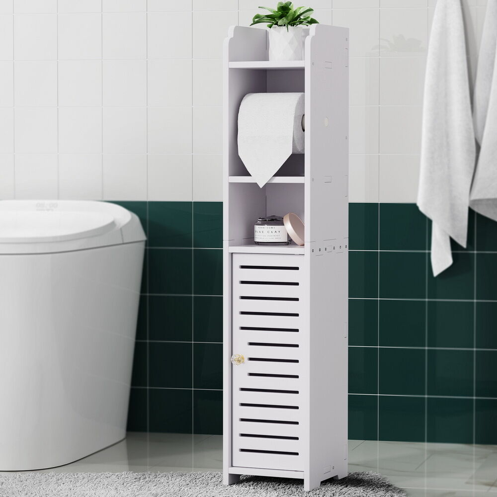 Artiss Bathroom Cabinet Toilet Roll Holder Tissue Organizer 3 Tier Floor Cabinet Artiss Bathroom Cabinet Toilet Roll Holder Tissue Organizer 3 Tier Floor Cabinet
