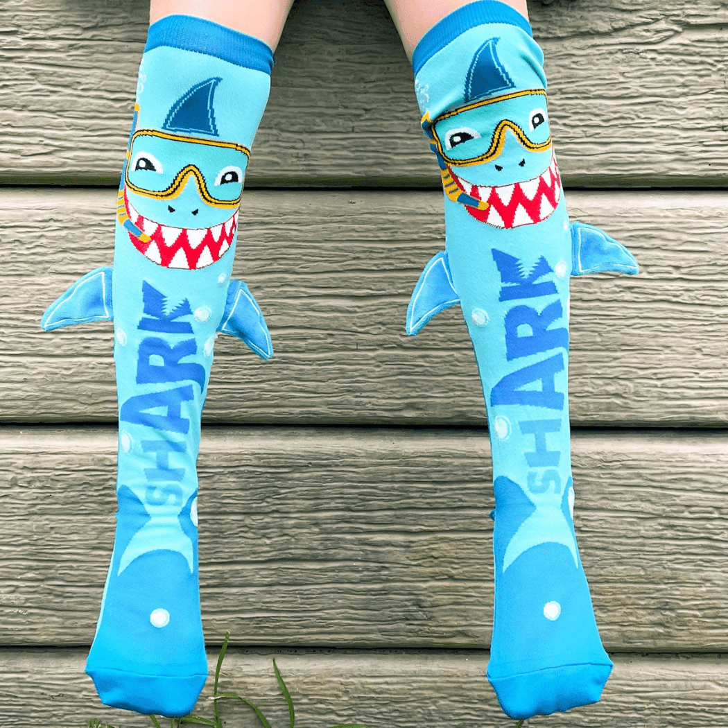 Shark Socks With Spikes Toddler Ages 3 - 5 Shark Socks With Spikes Toddler Ages 3 - 5