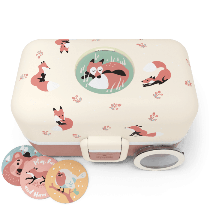 Tresor Graphic Kidss Bento Box- Cinnamon Fox Cinnamon Fox Tresor Graphic Kidss Bento Box- Cinnamon Fox Cinnamon Fox
