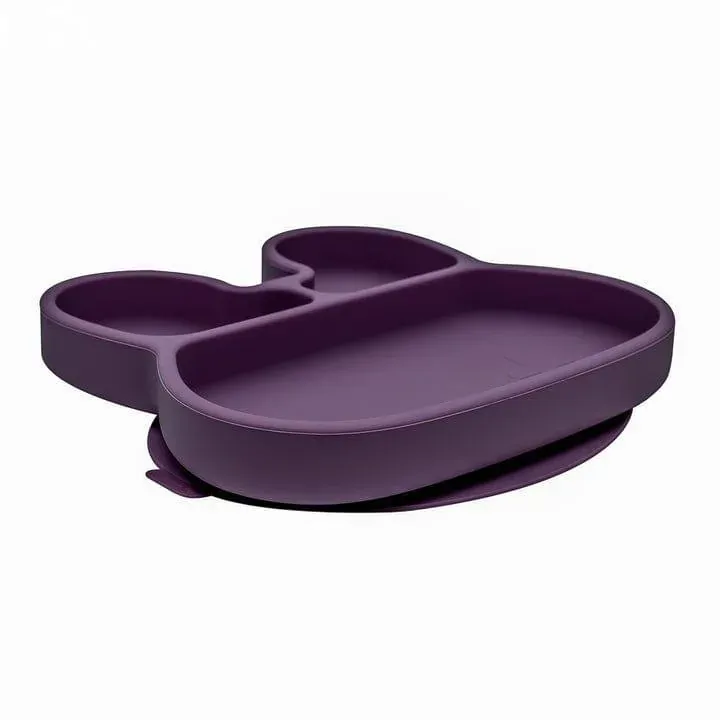 Bunny Stickie Plate Plum Bunny Stickie Plate Plum