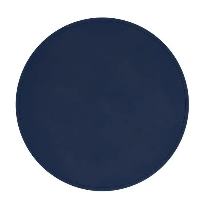 Round Placie? Silicone Placemat Navy Round Placie? Silicone Placemat Navy