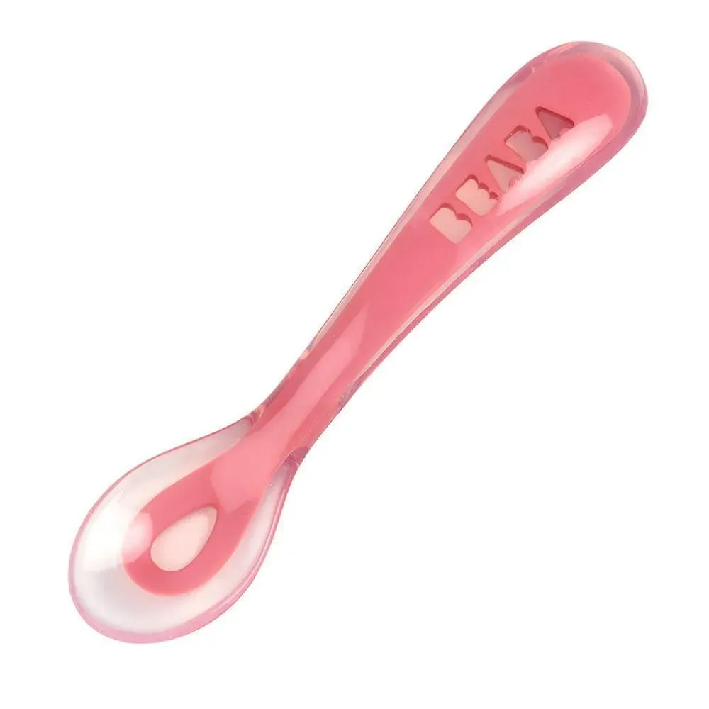 Silicone Suction Divided Plate & Spoon - Pink Silicone Suction Divided Plate & Spoon - Pink