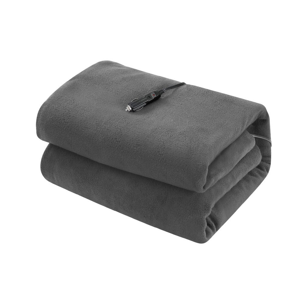 Electric Heated Blanket Car Throw Rug Grey Electric Heated Blanket Car Throw Rug Grey