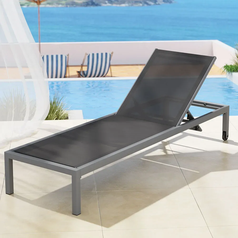 Gardeon Sun Lounge Outdoor Lounger Aluminium Folding Beach Chair Wheels Patio Gardeon Sun Lounge Outdoor Lounger Aluminium Folding Beach Chair Wheels Patio