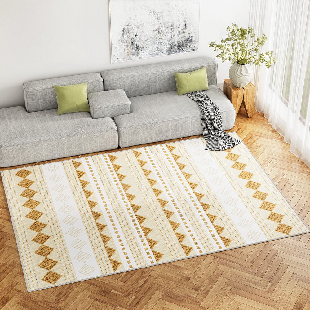Artiss Rug 200x290cm Area Rug Washable Mat Large Carpet Soft Short Pile Ella Artiss Rug 200x290cm Area Rug Washable Mat Large Carpet Soft Short Pile Ella