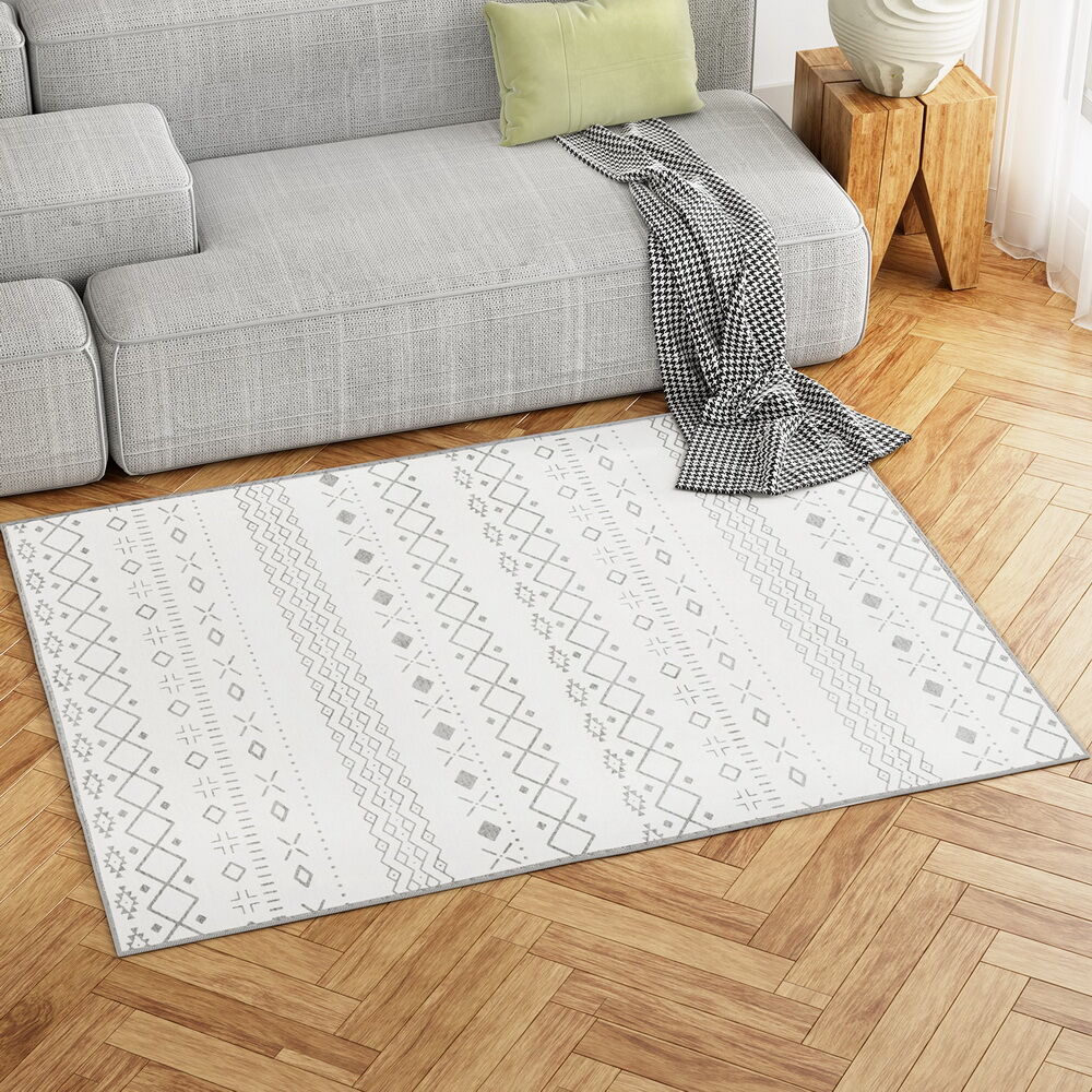 Artiss Rug 120x160cm Area Rug Washable Mat Large Carpet Soft Short Pile Una Artiss Rug 120x160cm Area Rug Washable Mat Large Carpet Soft Short Pile Una
