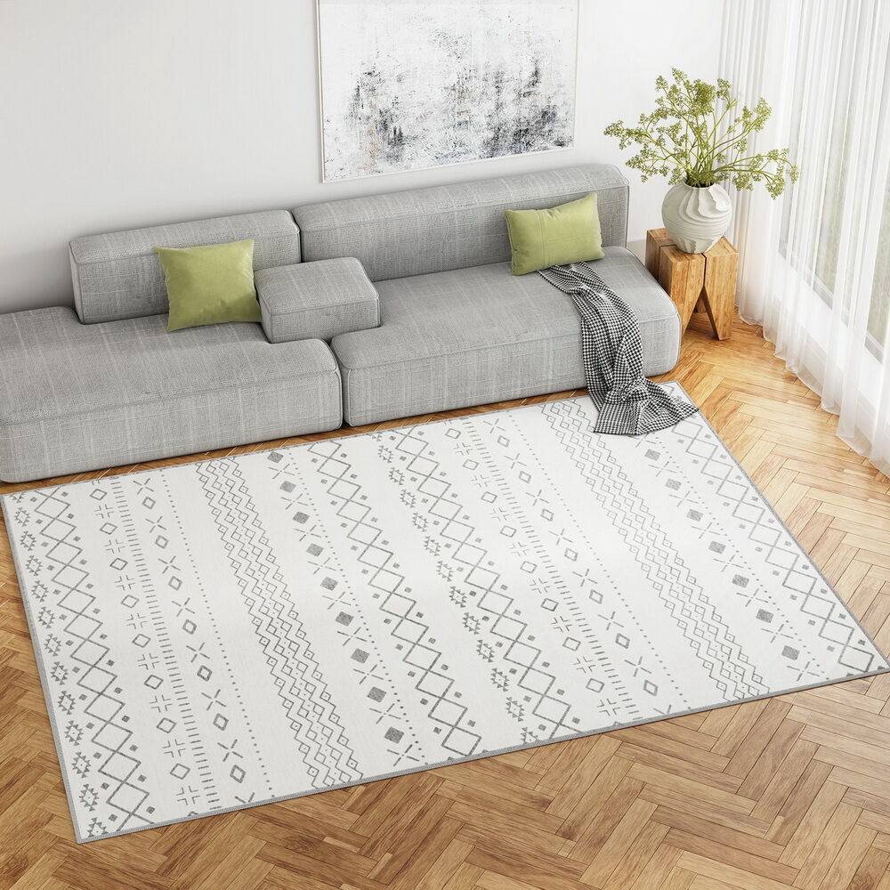 Artiss Rug 200x290cm Area Rug Washable Mat Large Carpet Soft Short Pile Una Artiss Rug 200x290cm Area Rug Washable Mat Large Carpet Soft Short Pile Una