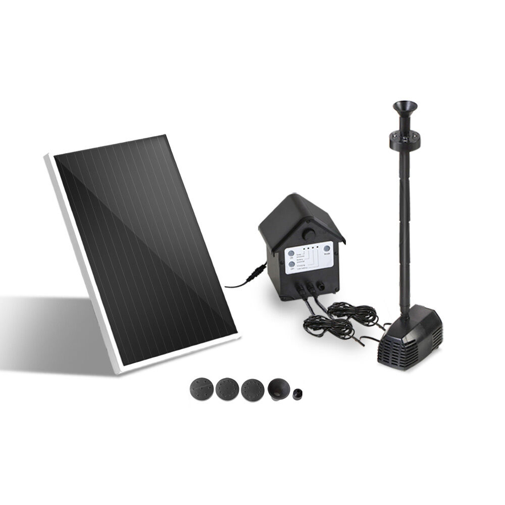 Gardeon Solar Pond Pump Submersible Water Fountain with Battery Kit LED Lights 4FT Gardeon Solar Pond Pump Submersible Water Fountain with Battery Kit LED Lights 4FT