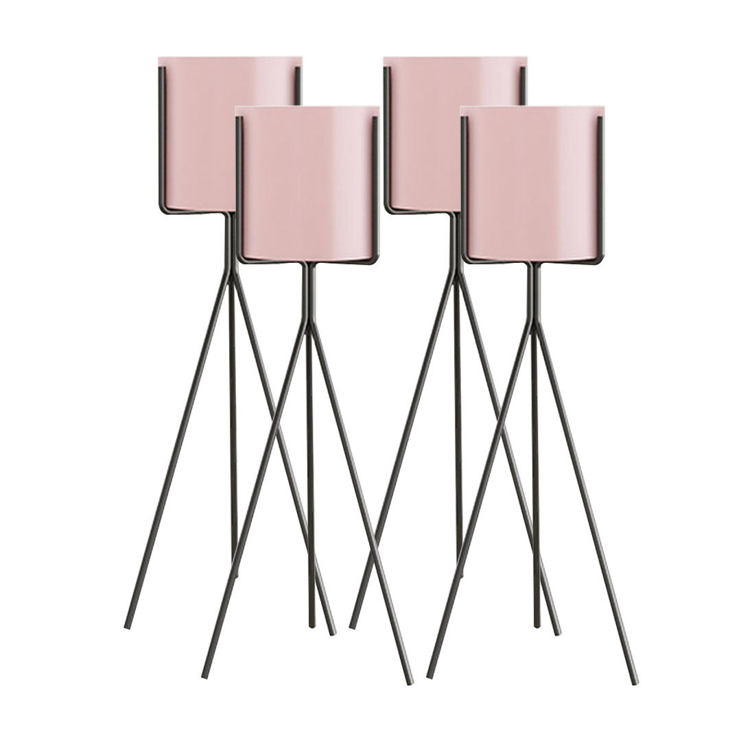 4x 70cm tripod flower pot plant stand with pink flowerpot holder rack indoor display 4x 70cm tripod flower pot plant stand with pink flowerpot holder rack indoor display