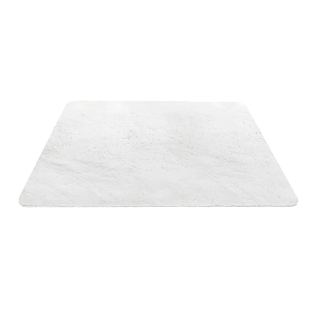 Floor Rugs Area Rug Fluffy Faux 140X200CM White Floor Rugs Area Rug Fluffy Faux 140X200CM White