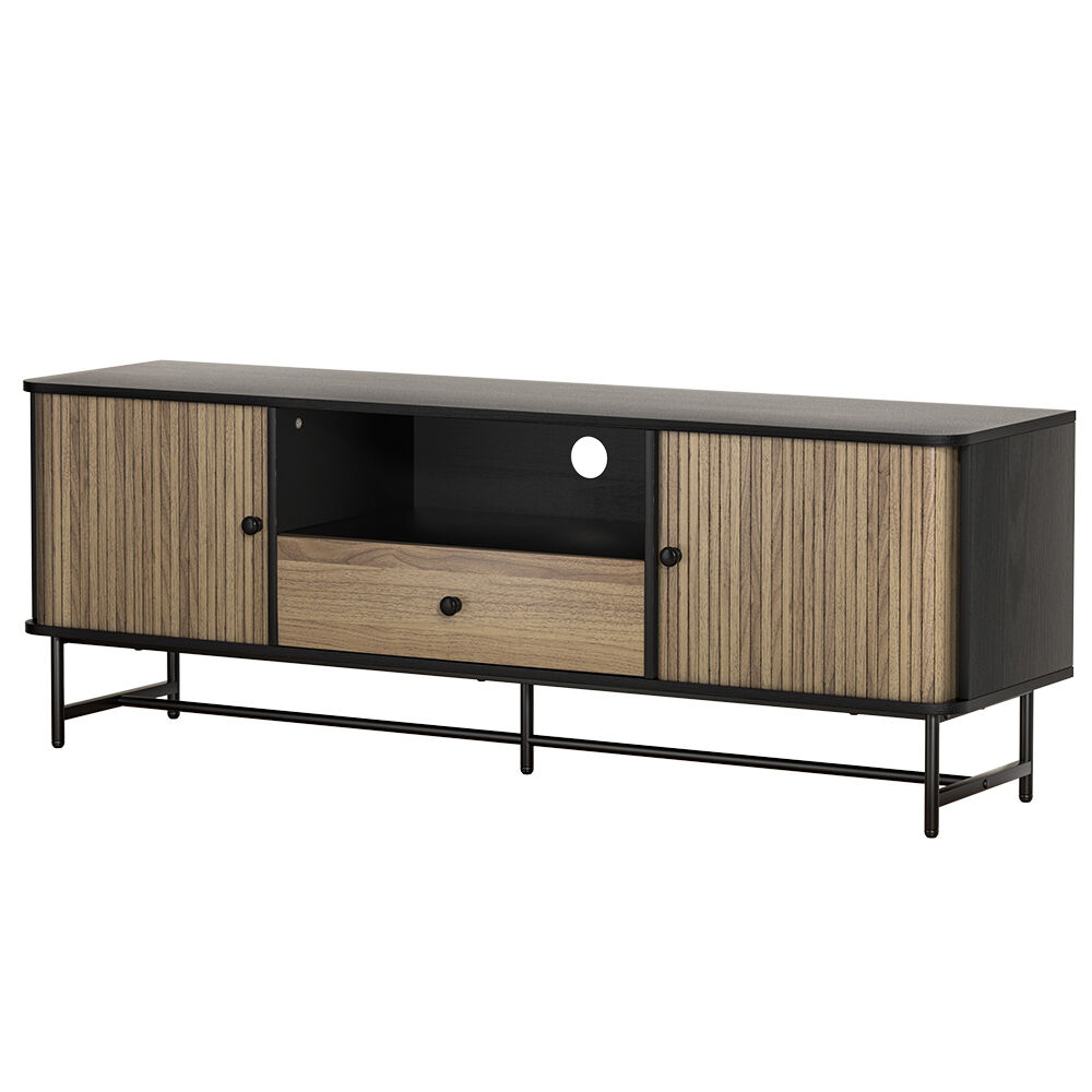 Artiss Entertainment Unit TV Cabinet 150CM Black Boris Artiss Entertainment Unit TV Cabinet 150CM Black Boris
