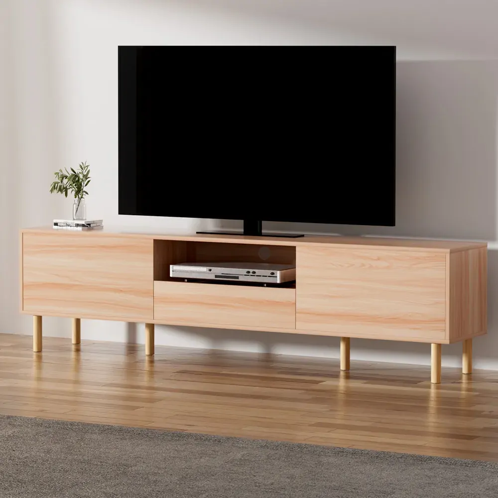 Entertainment Unit Stand TV Cabinet Storage Drawers Display Shelf 180CM Entertainment Unit Stand TV Cabinet Storage Drawers Display Shelf 180CM