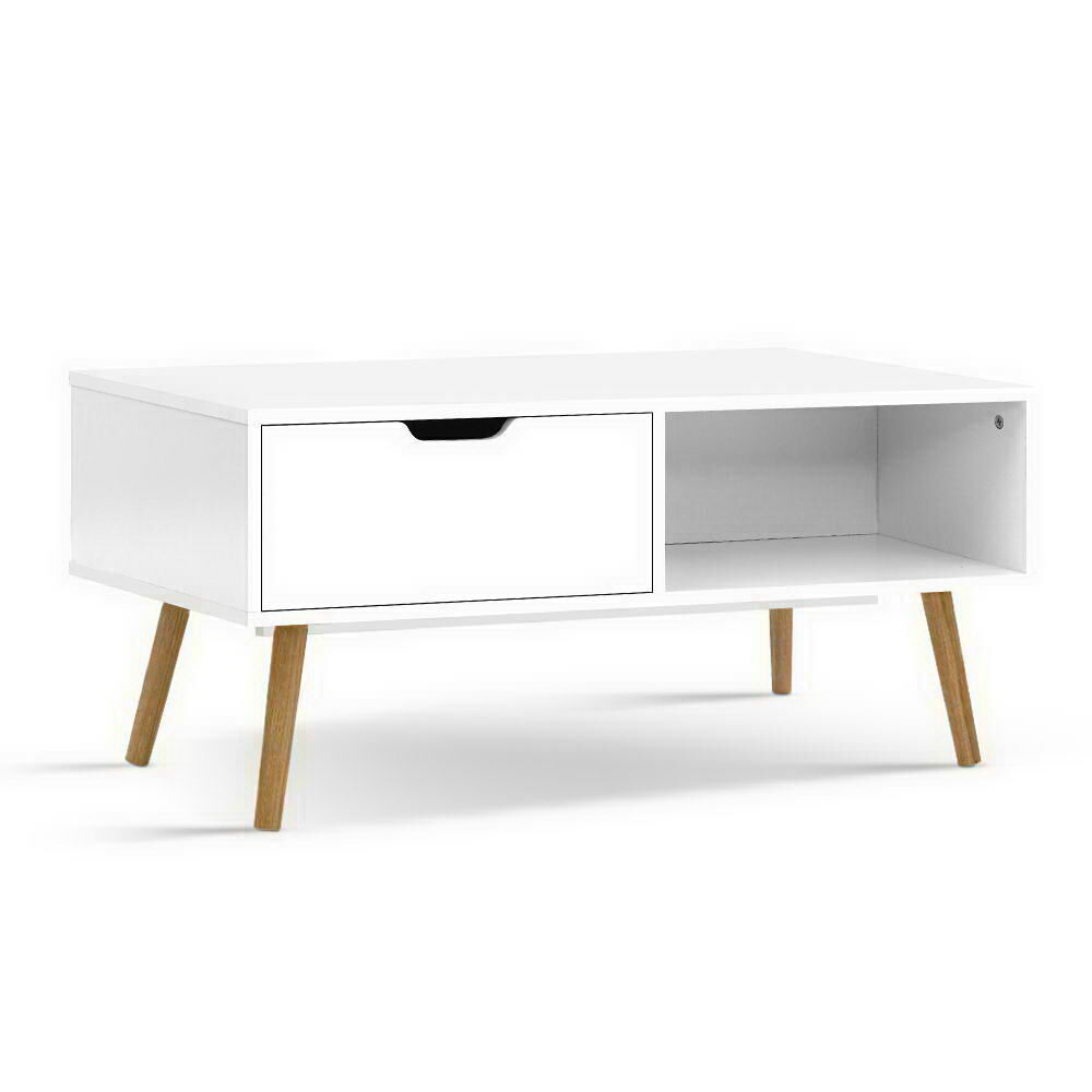 Coffee Table Storage Drawer White Larin Coffee Table Storage Drawer White Larin