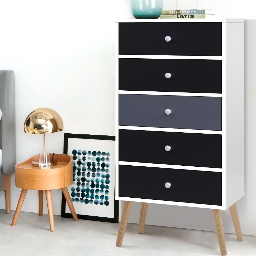 5 Chest of Drawers - BONDS White 5 Chest of Drawers - BONDS White