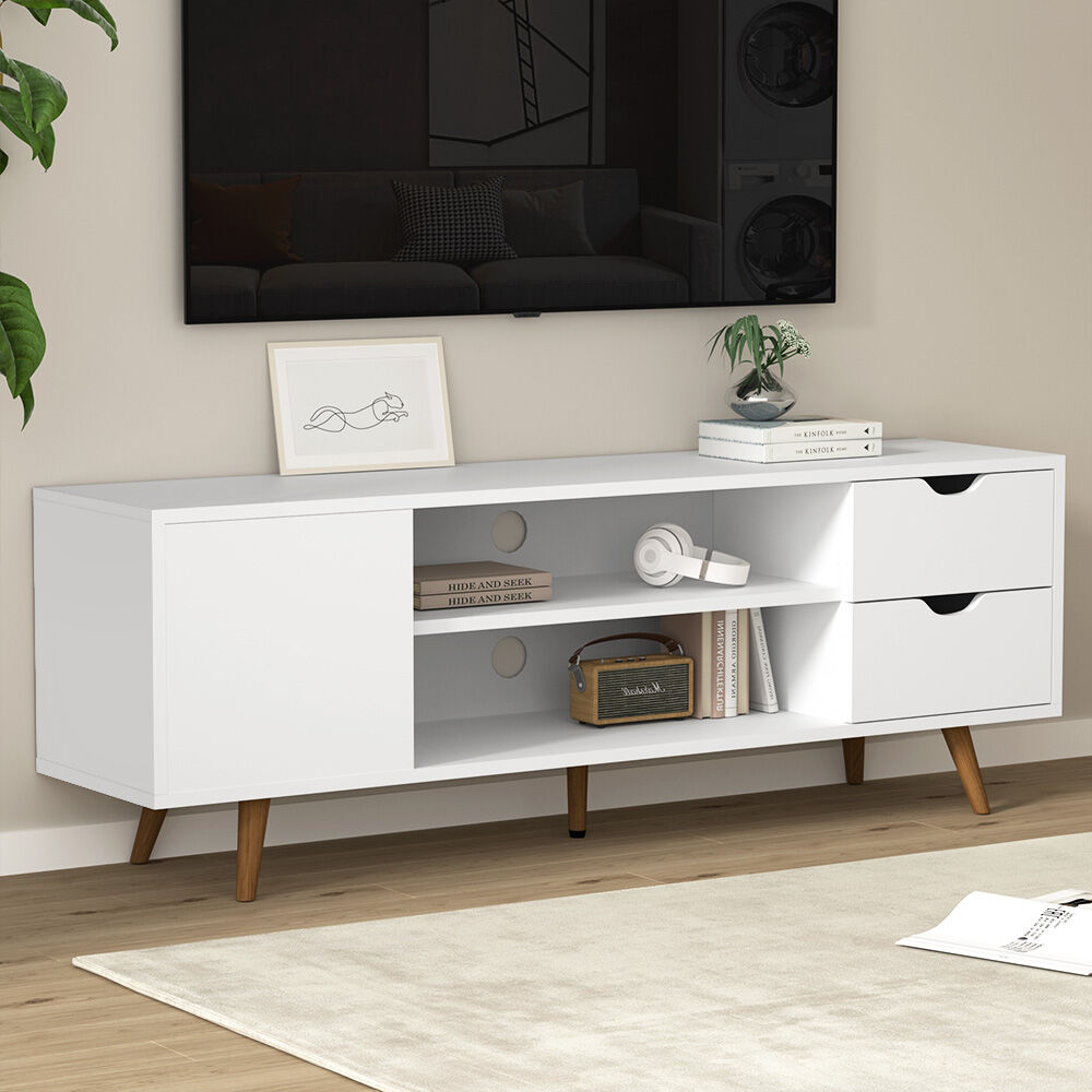 TV Cabinet Entertainment Unit 120cm White Larin TV Cabinet Entertainment Unit 120cm White Larin