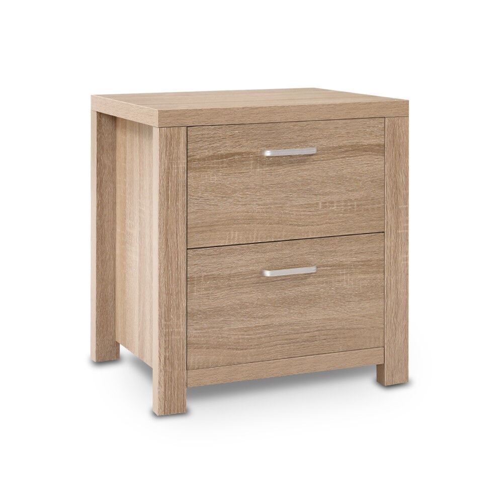 Bedside Table 2 Drawers - MAXI Pine Bedside Table 2 Drawers - MAXI Pine