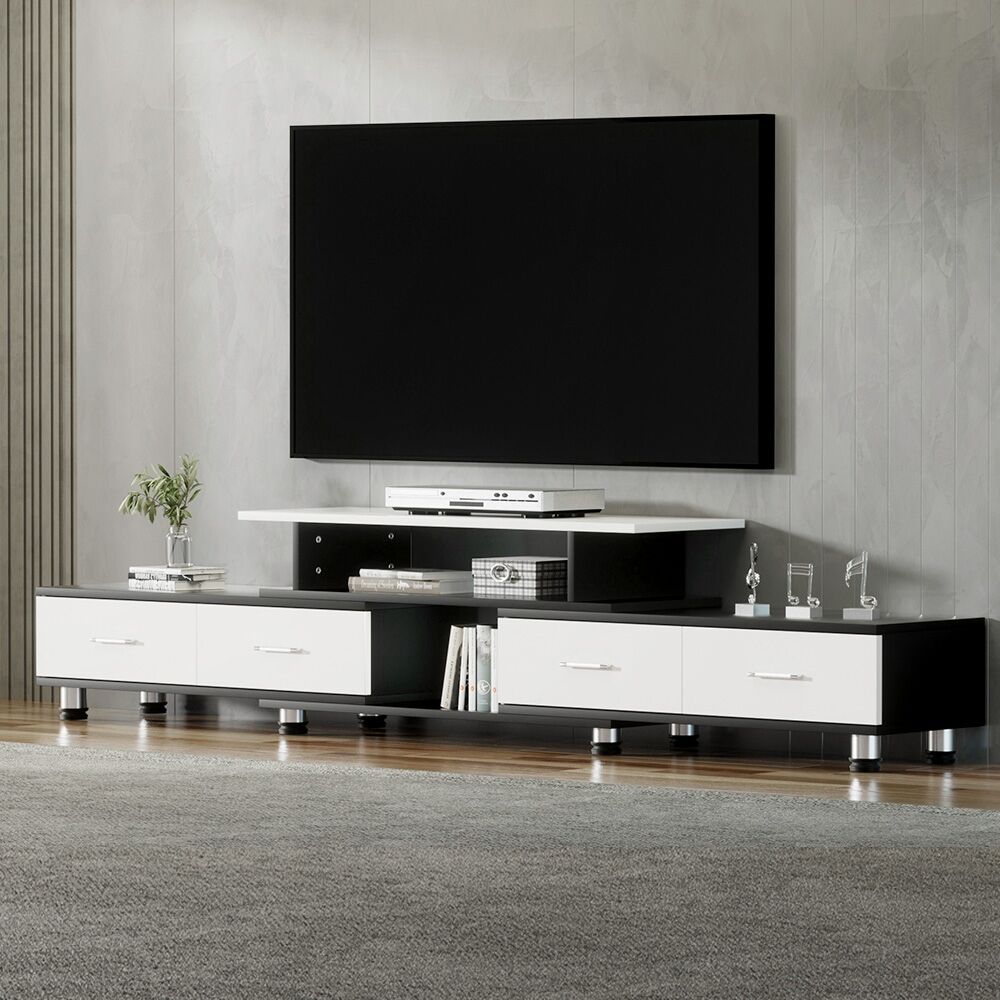 Artiss TV Cabinet Entertainment Unit Extendable 160CM To 220CM Artiss TV Cabinet Entertainment Unit Extendable 160CM To 220CM