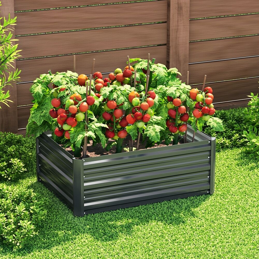 Green Fingers Garden Bed 80X60X30cm Planter Box Green Fingers Garden Bed 80X60X30cm Planter Box
