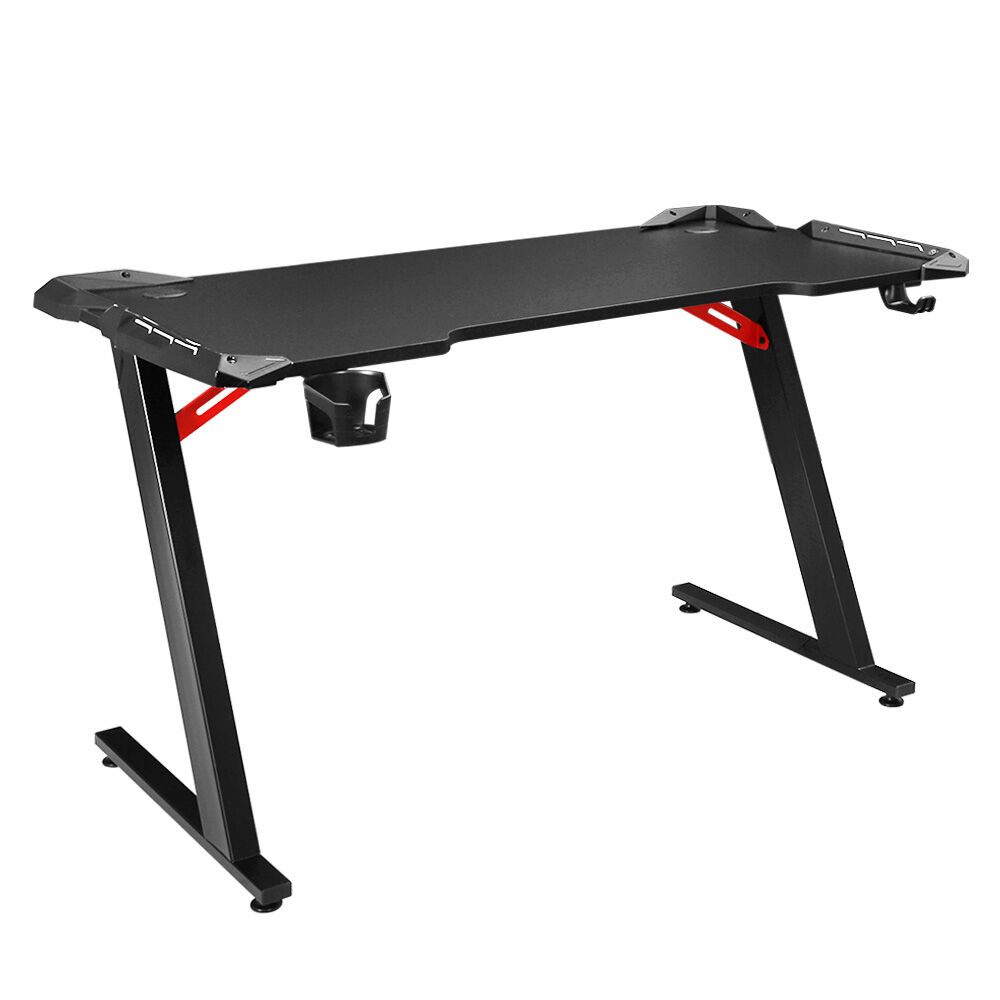 Artiss Gaming Desk Computer Desks LED Light 120CM Artiss Gaming Desk Computer Desks LED Light 120CM