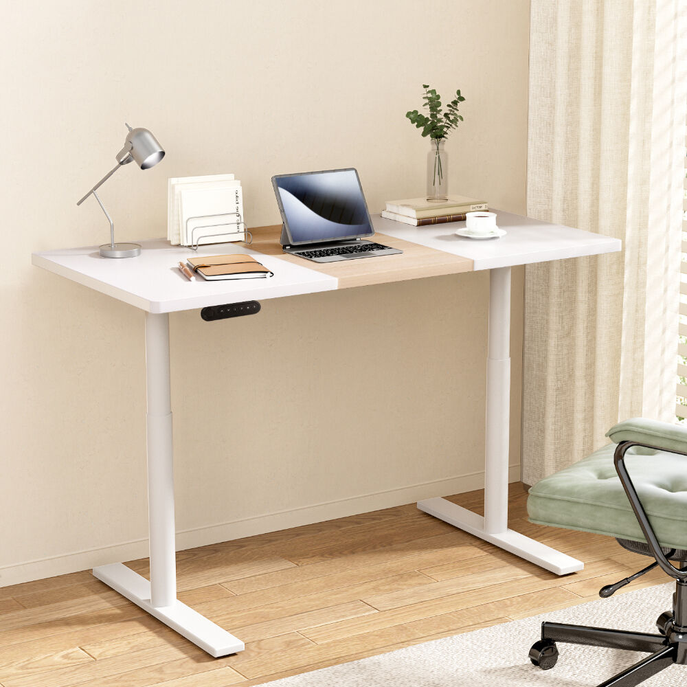 Artiss Standing Desk Motorised Electric Dual Motor 140CM White Pine Artiss Standing Desk Motorised Electric Dual Motor 140CM White Pine