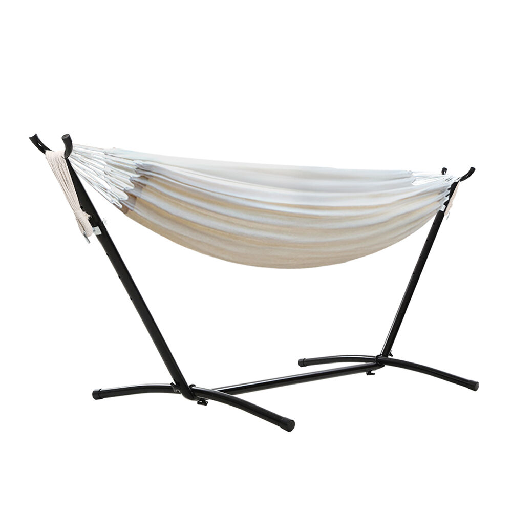 Hammock Bed Camping Chair Outdoor Lounge Single Cotton with Stand Hammock Bed Camping Chair Outdoor Lounge Single Cotton with Stand