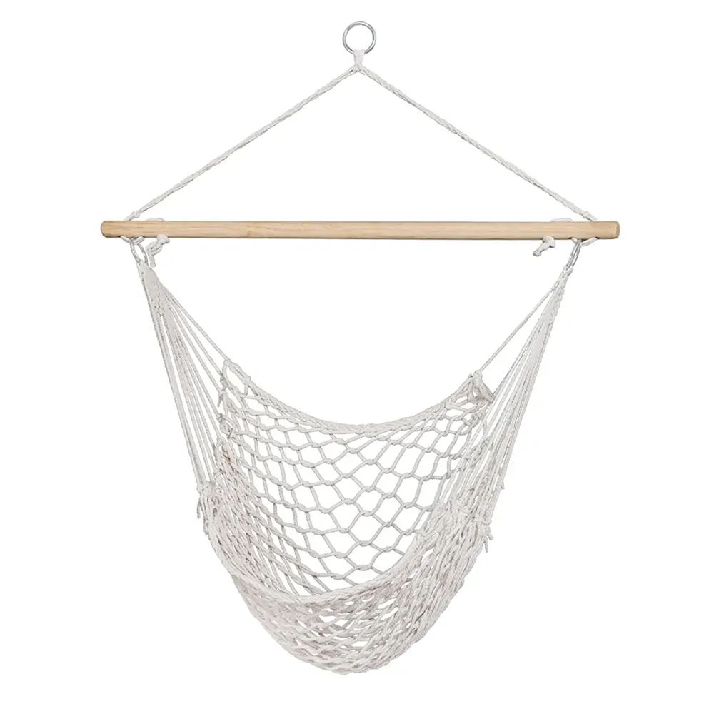 Hammock Chair Outdoor Hanging Camping Mesh Indoor Cream Hammock Chair Outdoor Hanging Camping Mesh Indoor Cream