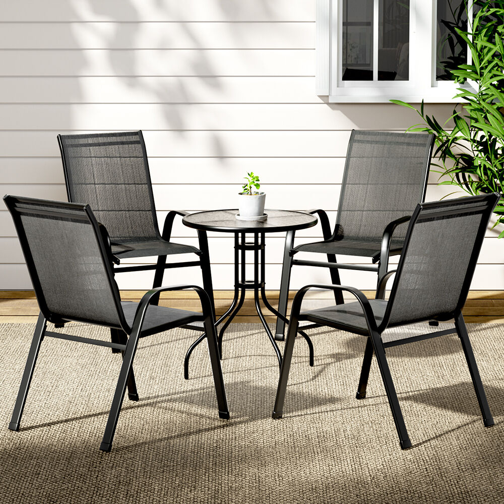 Outdoor Furniture Table and chairs Stackable Bistro Set Patio Coffee Outdoor Furniture Table and chairs Stackable Bistro Set Patio Coffee
