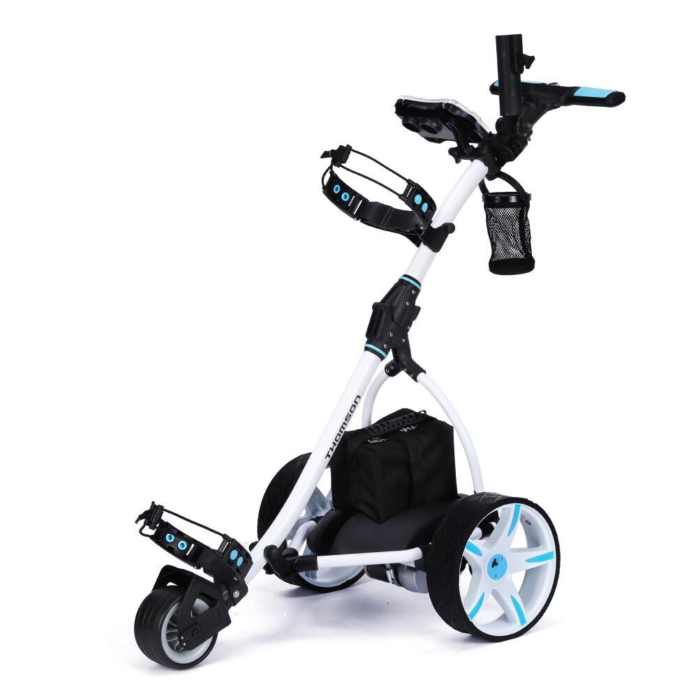 THOMSON Golf Buggy Electric Trolley Automatic Motorised Foldable Cart LED THOMSON Golf Buggy Electric Trolley Automatic Motorised Foldable Cart LED