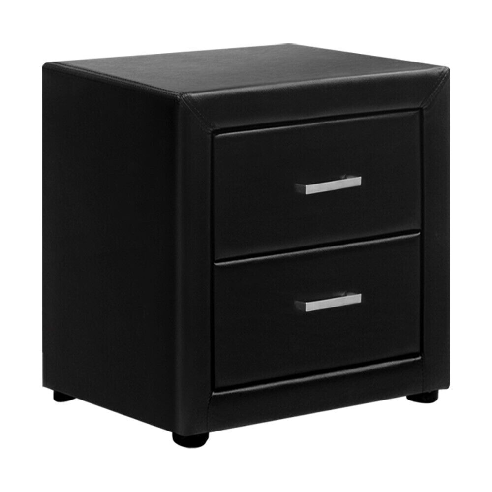 Hythe PVC Leather Bedside Table Hythe PVC Leather Bedside Table