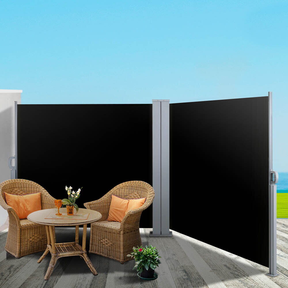Side Awning Outdoor Blinds Sun Shade Retractable Screen BK Side Awning Outdoor Blinds Sun Shade Retractable Screen BK