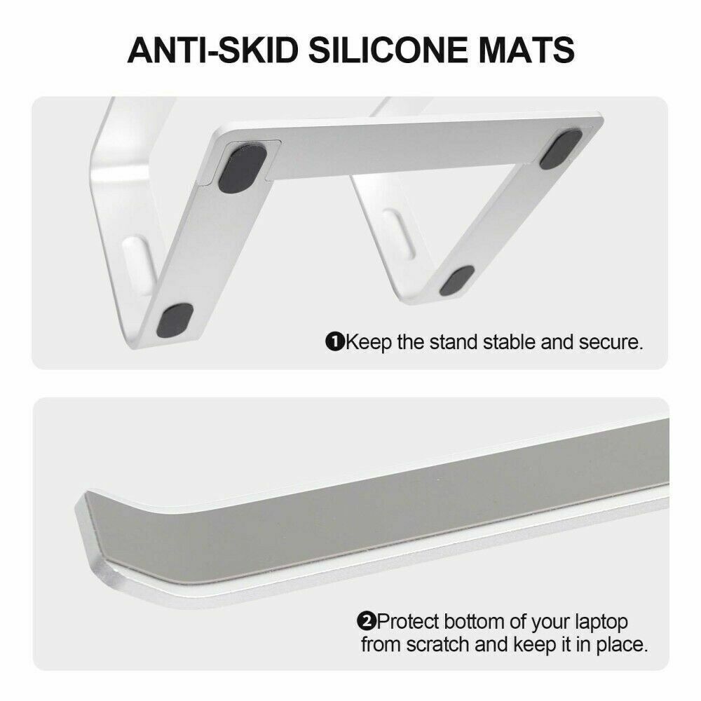 Adjustable Portable Aluminium Laptop Stand Ergonomic Tray Holder Cooling Riser Adjustable Portable Aluminium Laptop Stand Ergonomic Tray Holder Cooling Riser