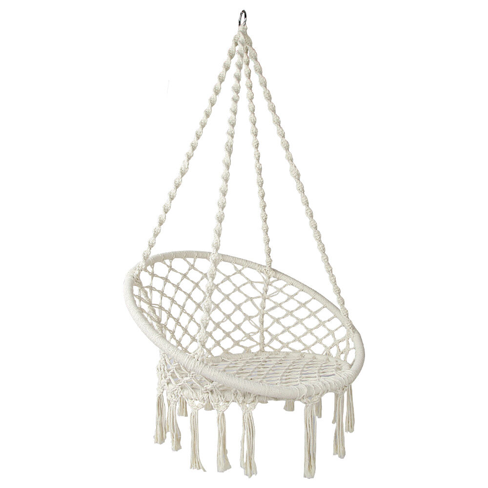Hammock Chair Swing Bed Relax Rope Portable Outdoor Hanging Indoor 124CM Hammock Chair Swing Bed Relax Rope Portable Outdoor Hanging Indoor 124CM