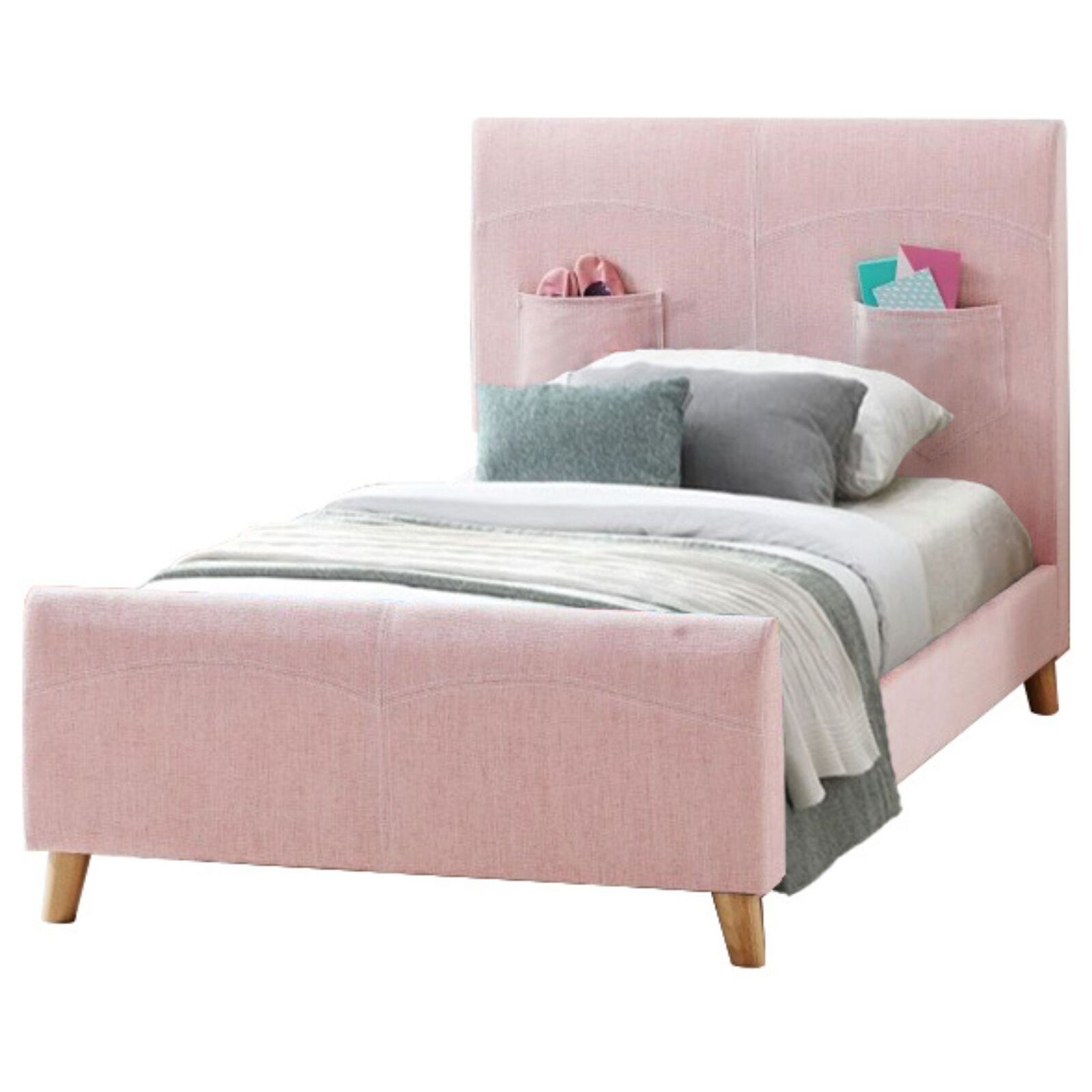 Altamonte Kids Bed Fabric Upholstered Children Kid Timber Frame Altamonte Kids Bed Fabric Upholstered Children Kid Timber Frame