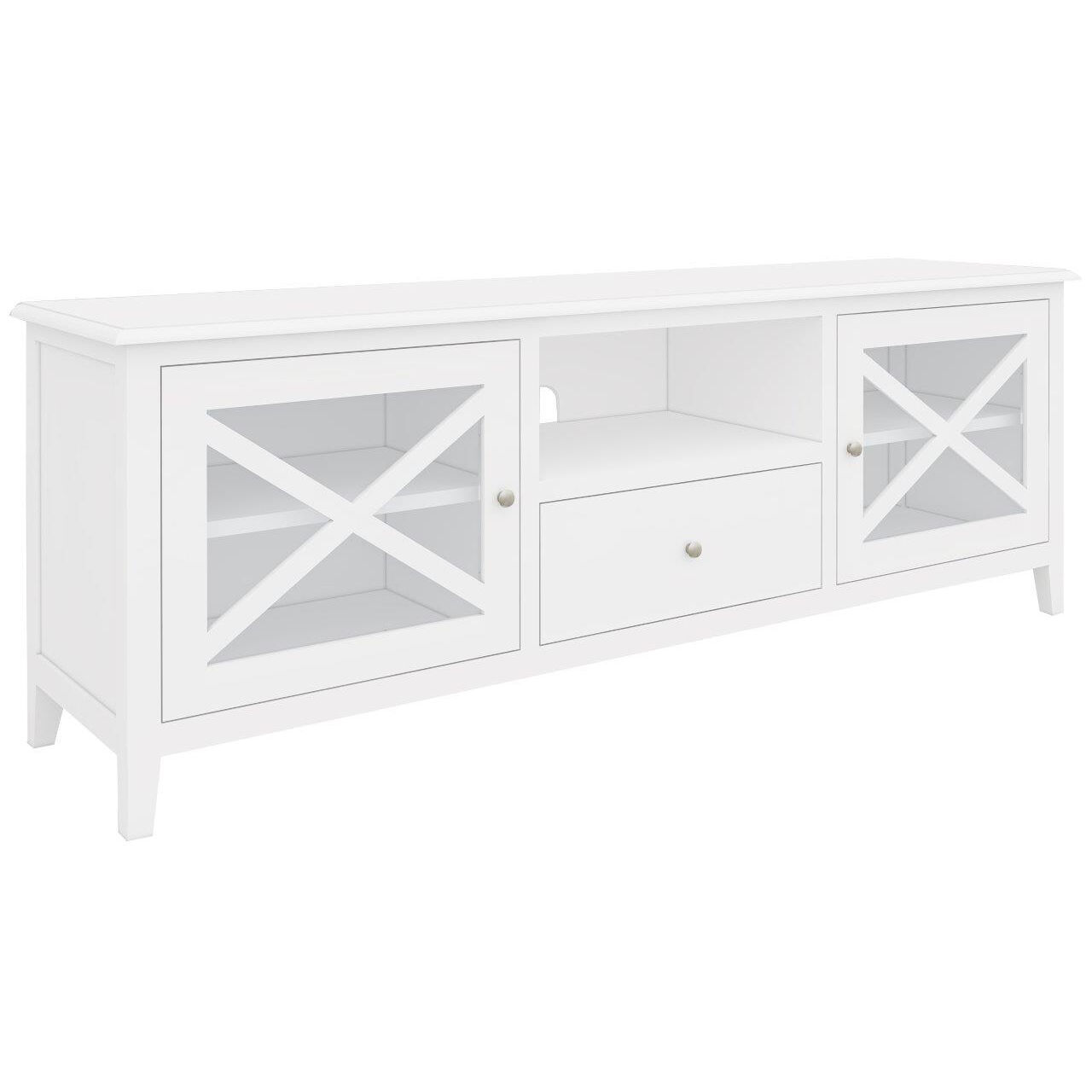 Cwmbran ETU Entertainment TV Unit Solid Acacia Wood Hampton - White Cwmbran ETU Entertainment TV Unit Solid Acacia Wood Hampton - White