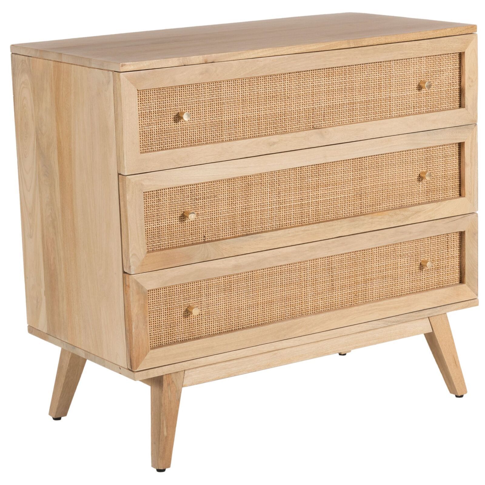 Olearia Storage Cabinet Buffet Chest of Drawer Mango Wood Rattan Natural Olearia Storage Cabinet Buffet Chest of Drawer Mango Wood Rattan Natural