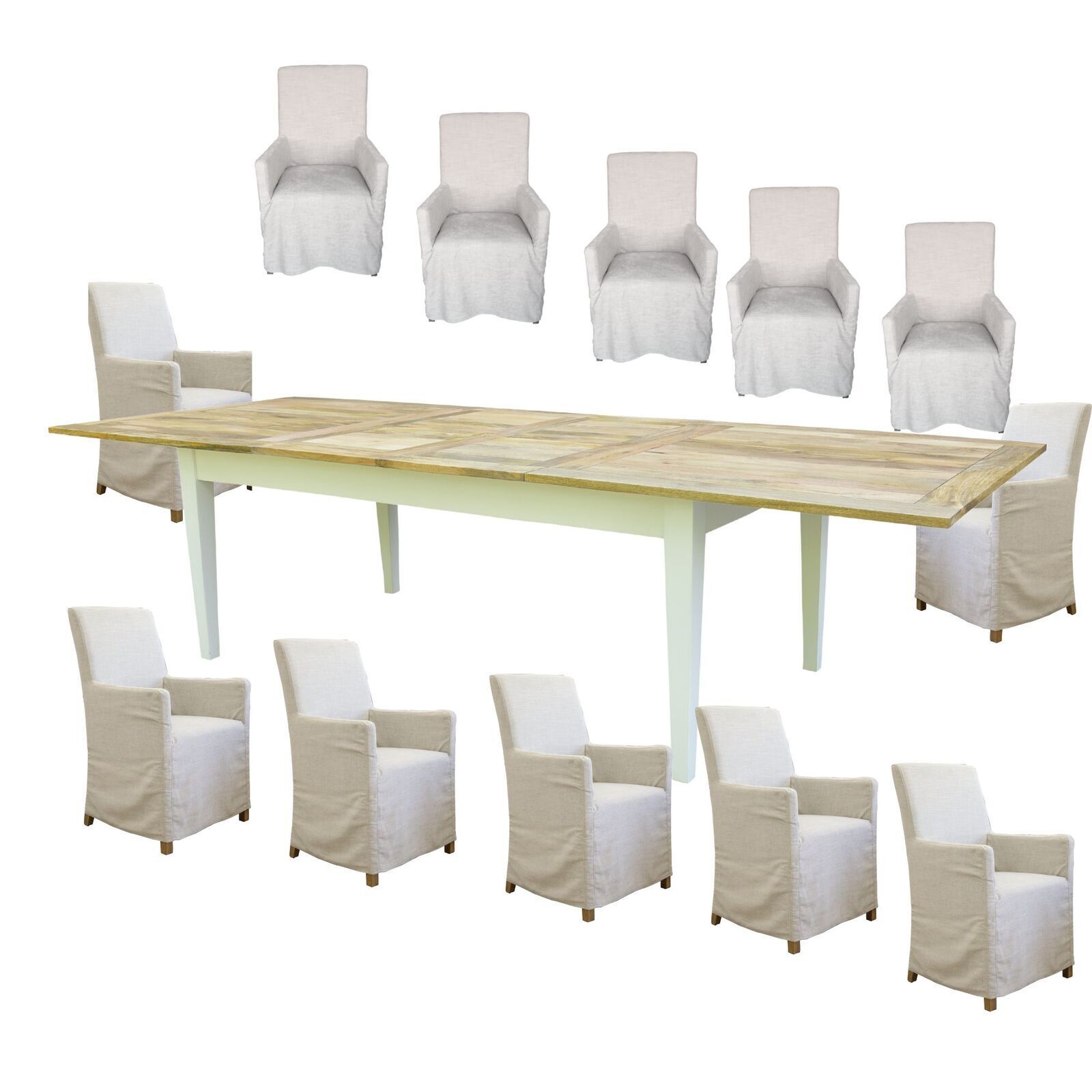 Lavasa Dining Set Mango Wood Table 6 French Provincial Carver Chair Lavasa Dining Set Mango Wood Table 6 French Provincial Carver Chair