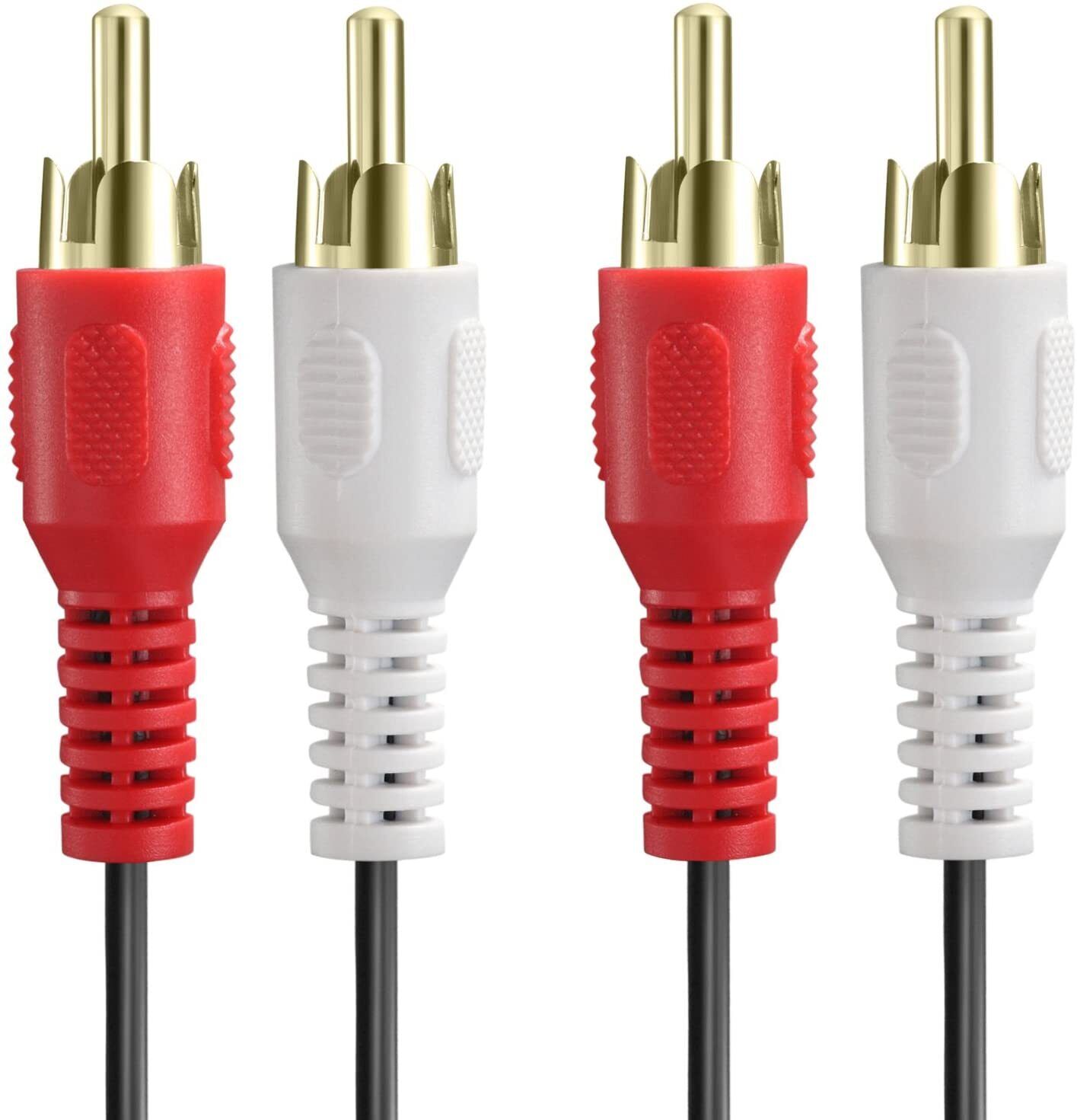 2-RCA Male To Male Dual 2RCA Cable, 2 RCA Stereo Audio Cord Connector 2-RCA Male To Male Dual 2RCA Cable, 2 RCA Stereo Audio Cord Connector