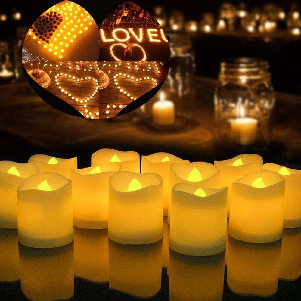 Flameless LED Tea Light Tealight Candle Wedding Decoration Flameless LED Tea Light Tealight Candle Wedding Decoration