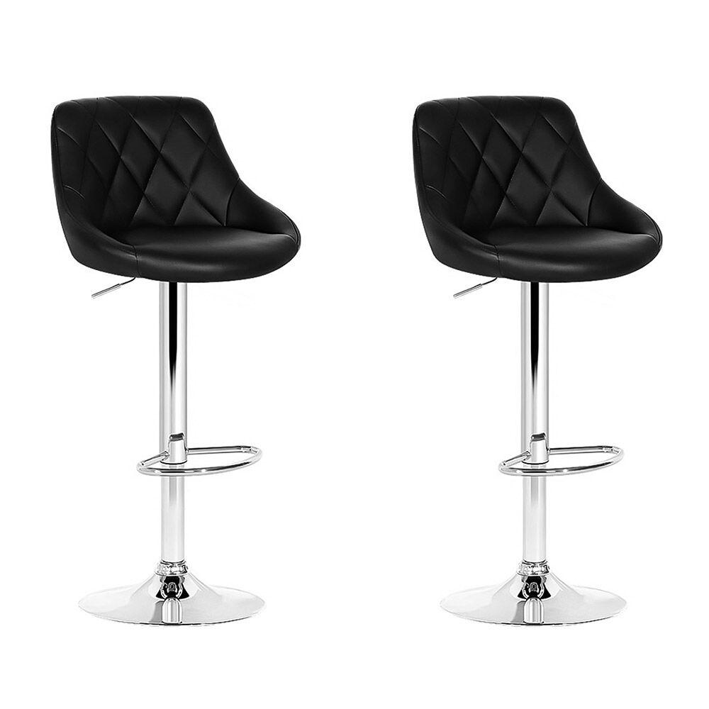 Bar Stools PU Leather Diamond Style Bar Stools PU Leather Diamond Style