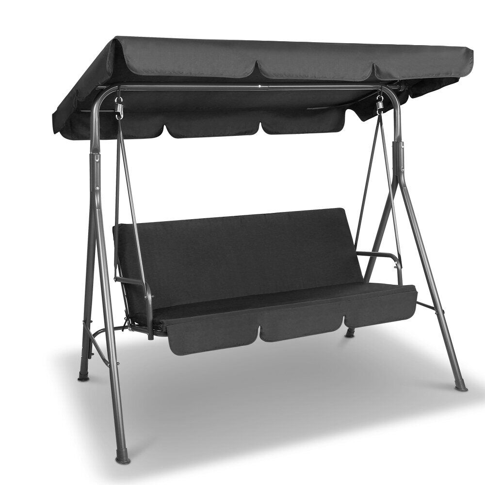 Outdoor Swing Chair Hammock 3 Seater Garden Canopy Bench Seat Backyard Outdoor Swing Chair Hammock 3 Seater Garden Canopy Bench Seat Backyard