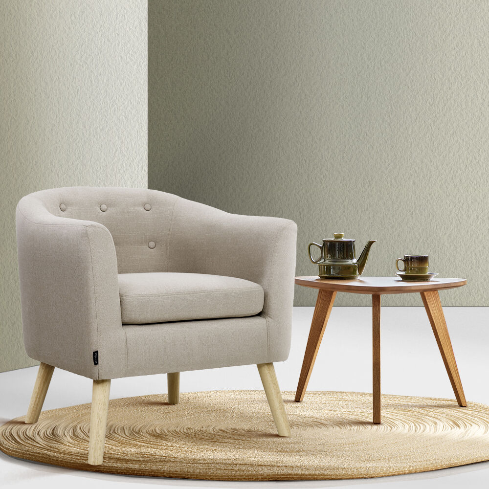 ADORA Armchair Tub Chair Single Accent Armchairs Sofa Lounge Fabric ADORA Armchair Tub Chair Single Accent Armchairs Sofa Lounge Fabric
