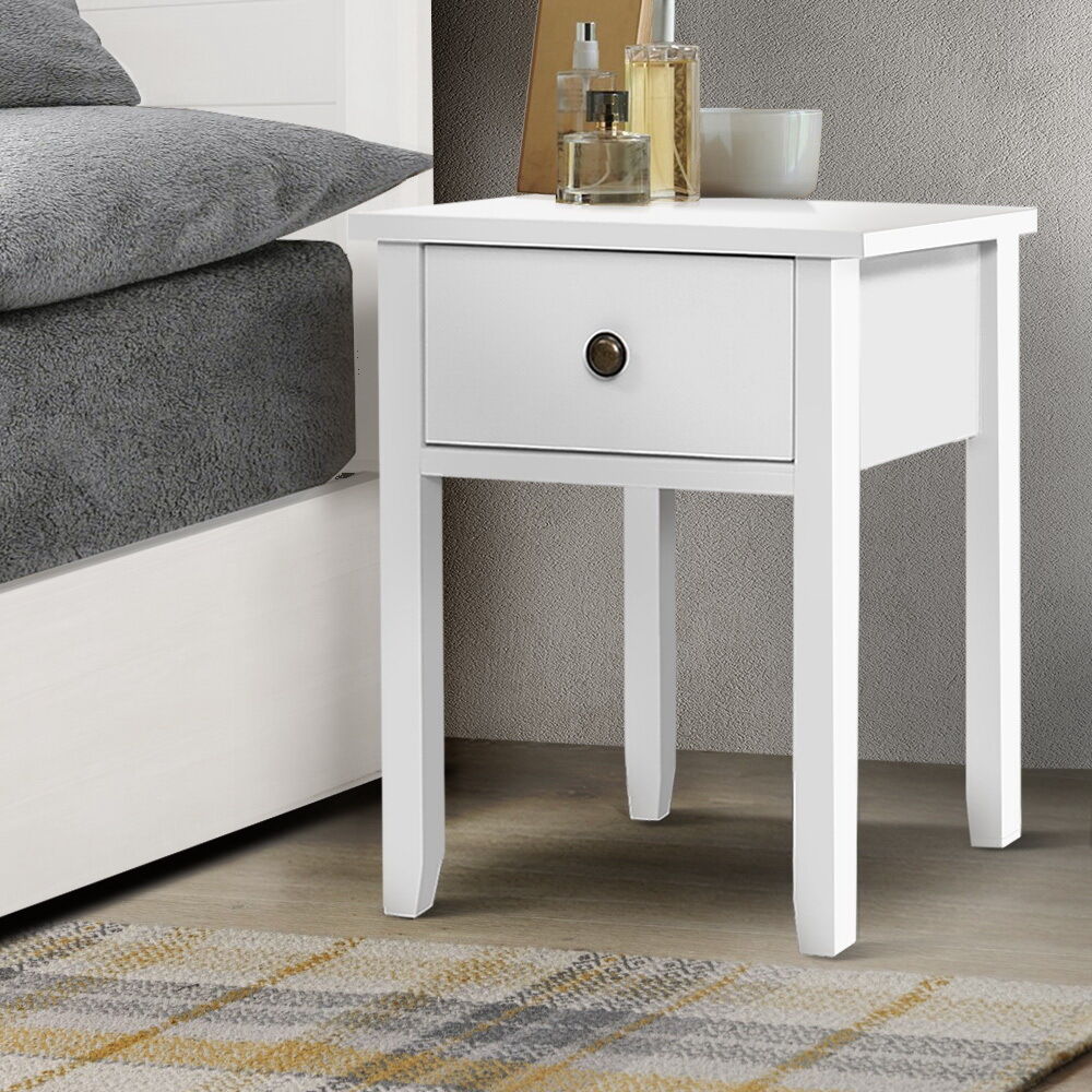 Timonium Bedside Tables Drawer Side Table Nightstand White Storage Cabinet White Shelf Timonium Bedside Tables Drawer Side Table Nightstand White Storage Cabinet White Shelf