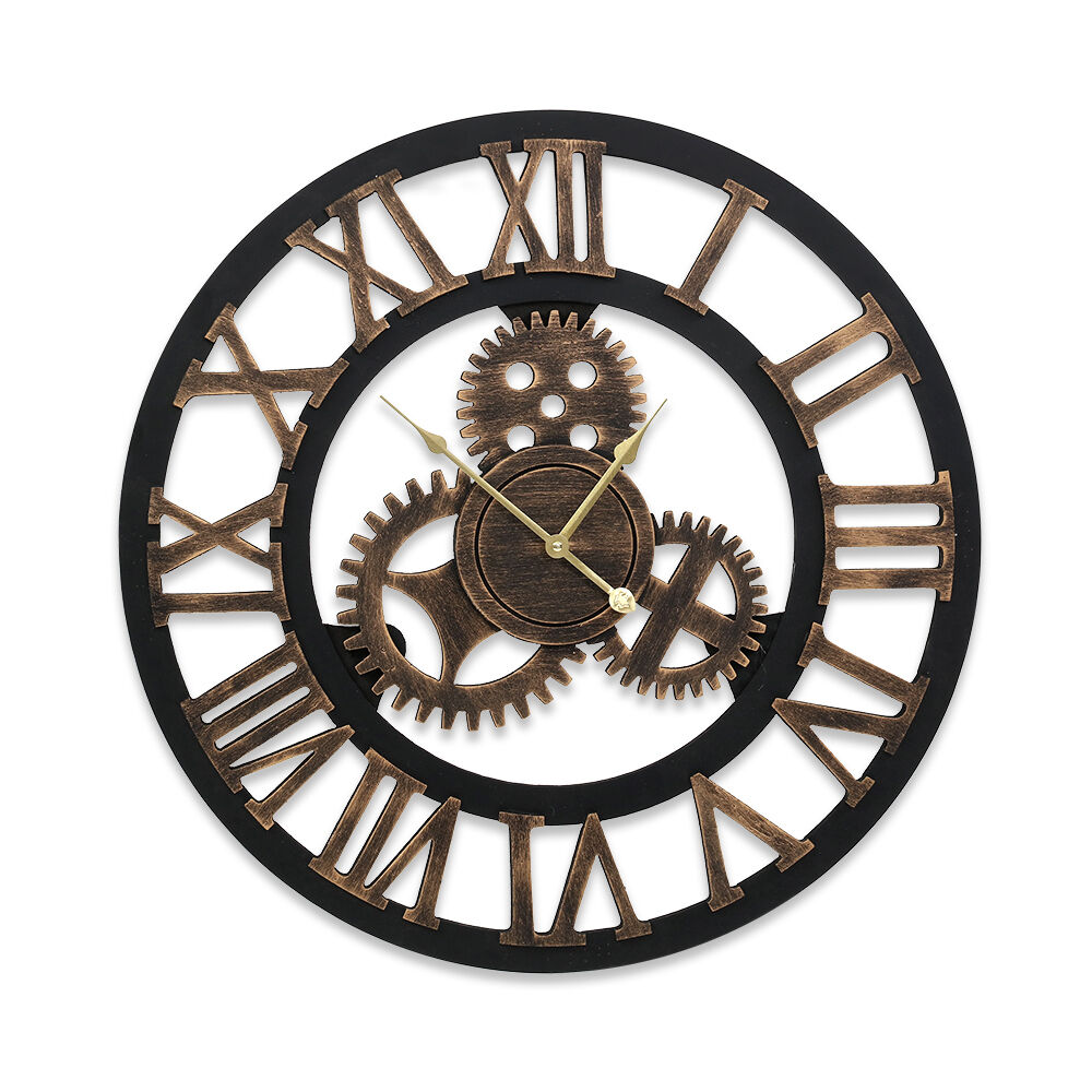 Wall Clock Modern Large 3D Vintage Luxury Clock Enduring Home Office Décor Wall Clock Modern Large 3D Vintage Luxury Clock Enduring Home Office Décor